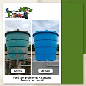 Limpeza e higienização de caixa d'água residencial em Gravataí