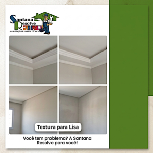 Pintura residencial e acabamento de paredes em Gravataí pela Santana Resolve